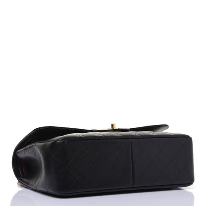 Chanel Caviar Quilted Jumbo Double Flap Black 4 of 15