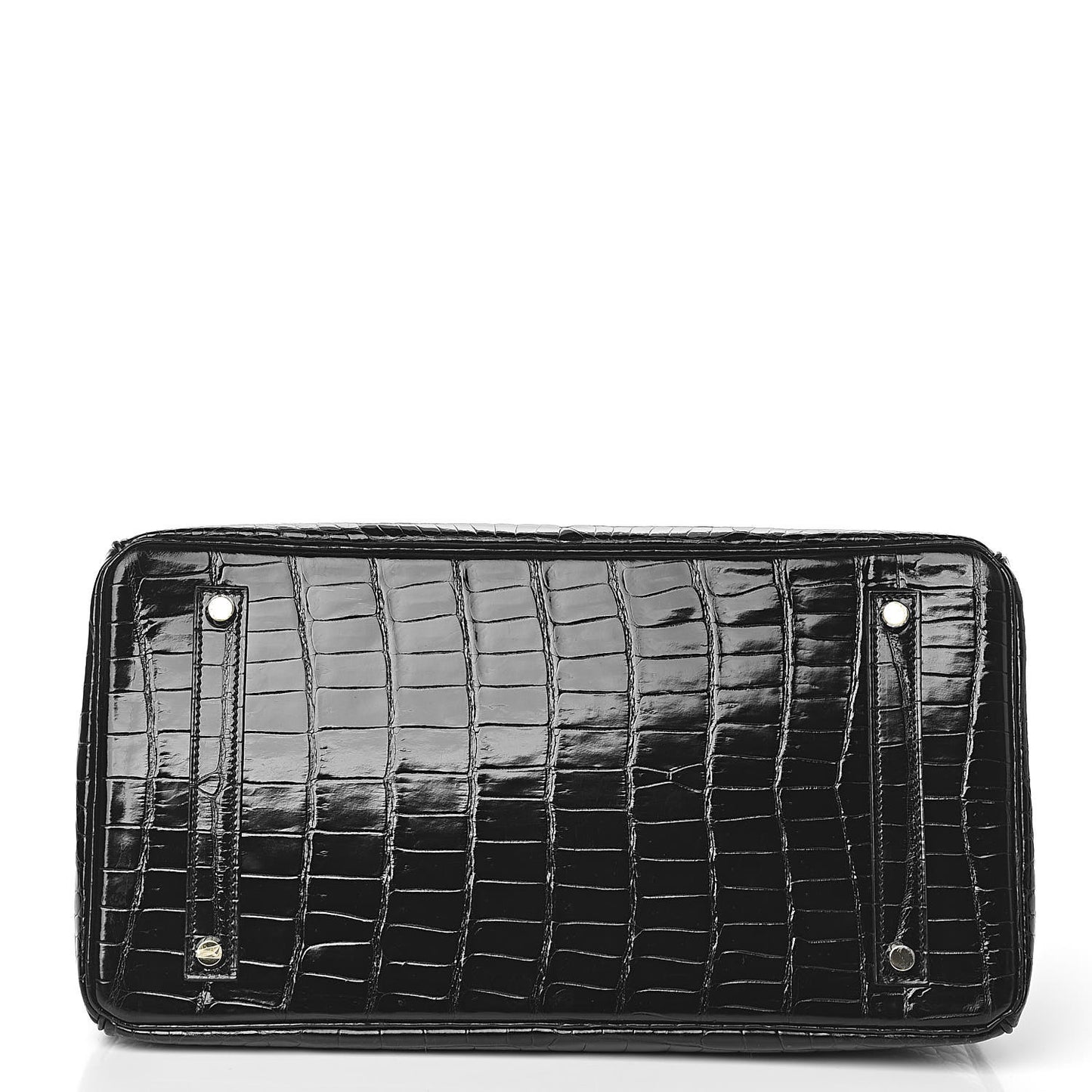 Shiny Porosus Crocodile Birkin 35 Black
