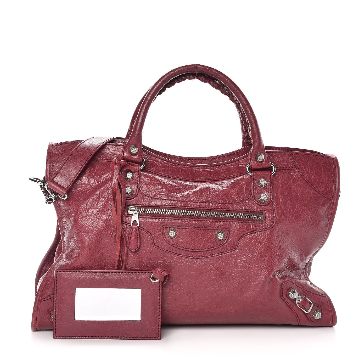 Balenciaga Agneau Giant 12 Silver Hardware City Cassis 1 of 14