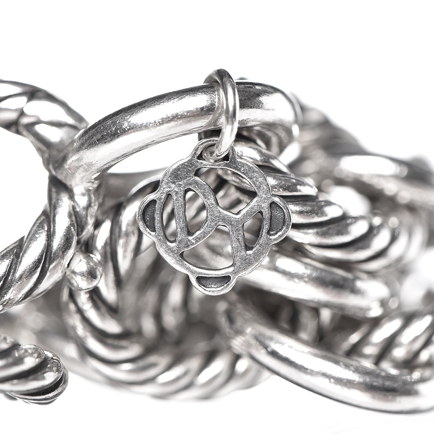 David Yurman Sterling Silver 12mm Large Oval Link Bracelet 4 of 4