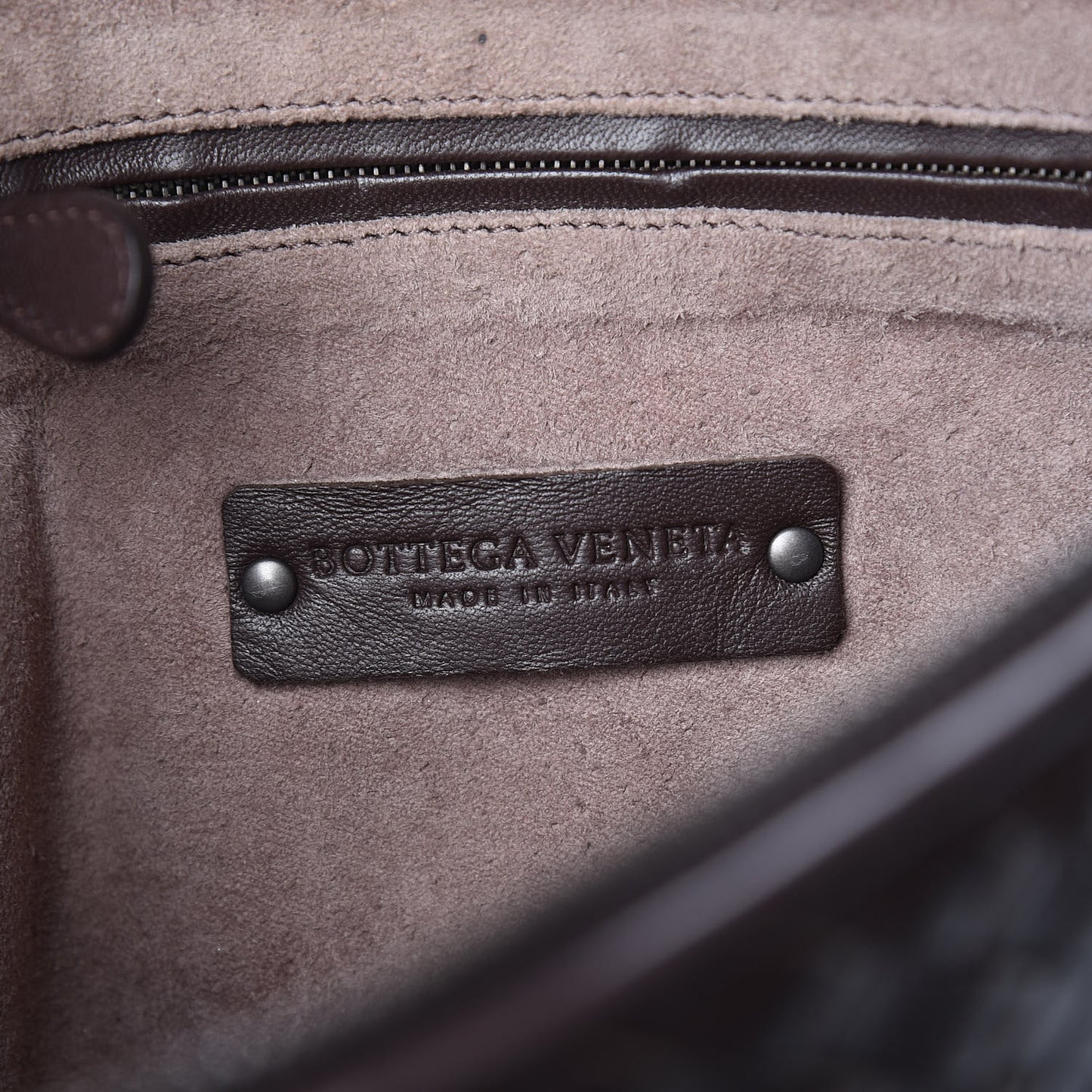 Nappa Intrecciato Pillow Crossbody Messenger Ebano