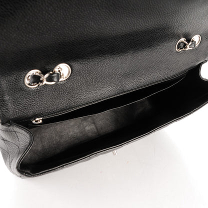 Chanel Caviar Quilted Jumbo Single Flap Black 5 of 8