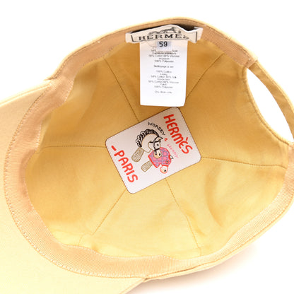 Hermes Cotton Canvas Serena Seashell Cap 59 Bege Albatre 7 of 8