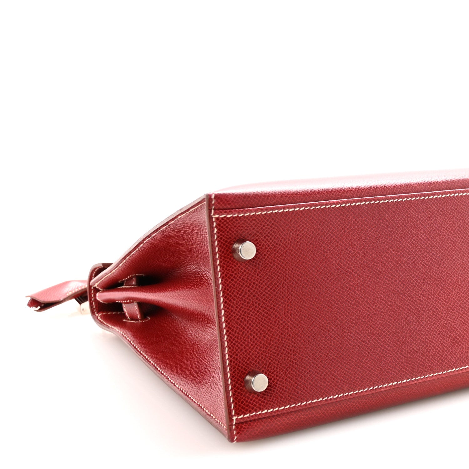 Hermes Courchevel Kelly Sellier 32 Rouge H 4 of 9