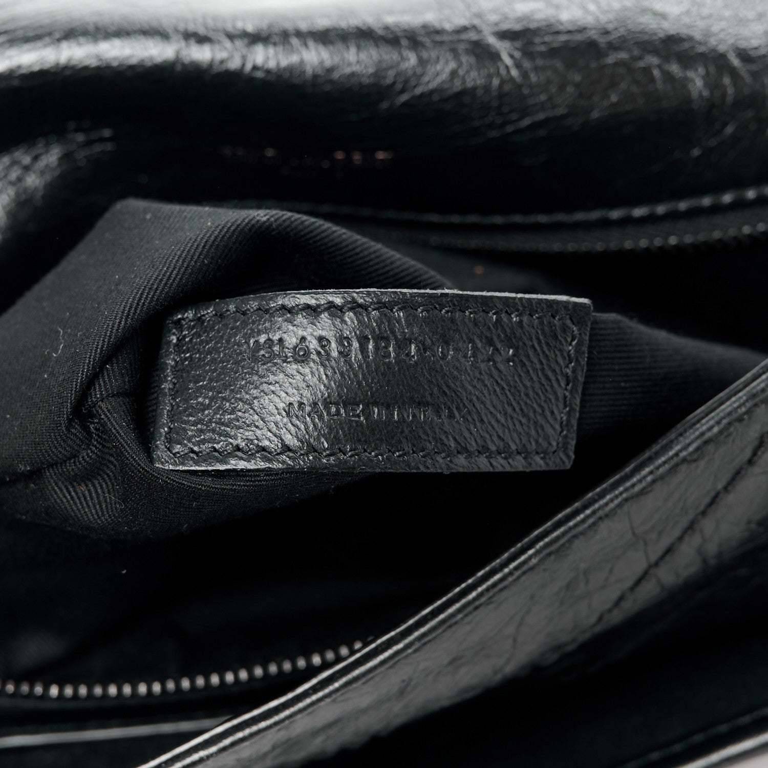 Saint Laurent Crinkled Calfskin Matelasse Monogram Medium Niki Chain Satchel Black 8 of 15