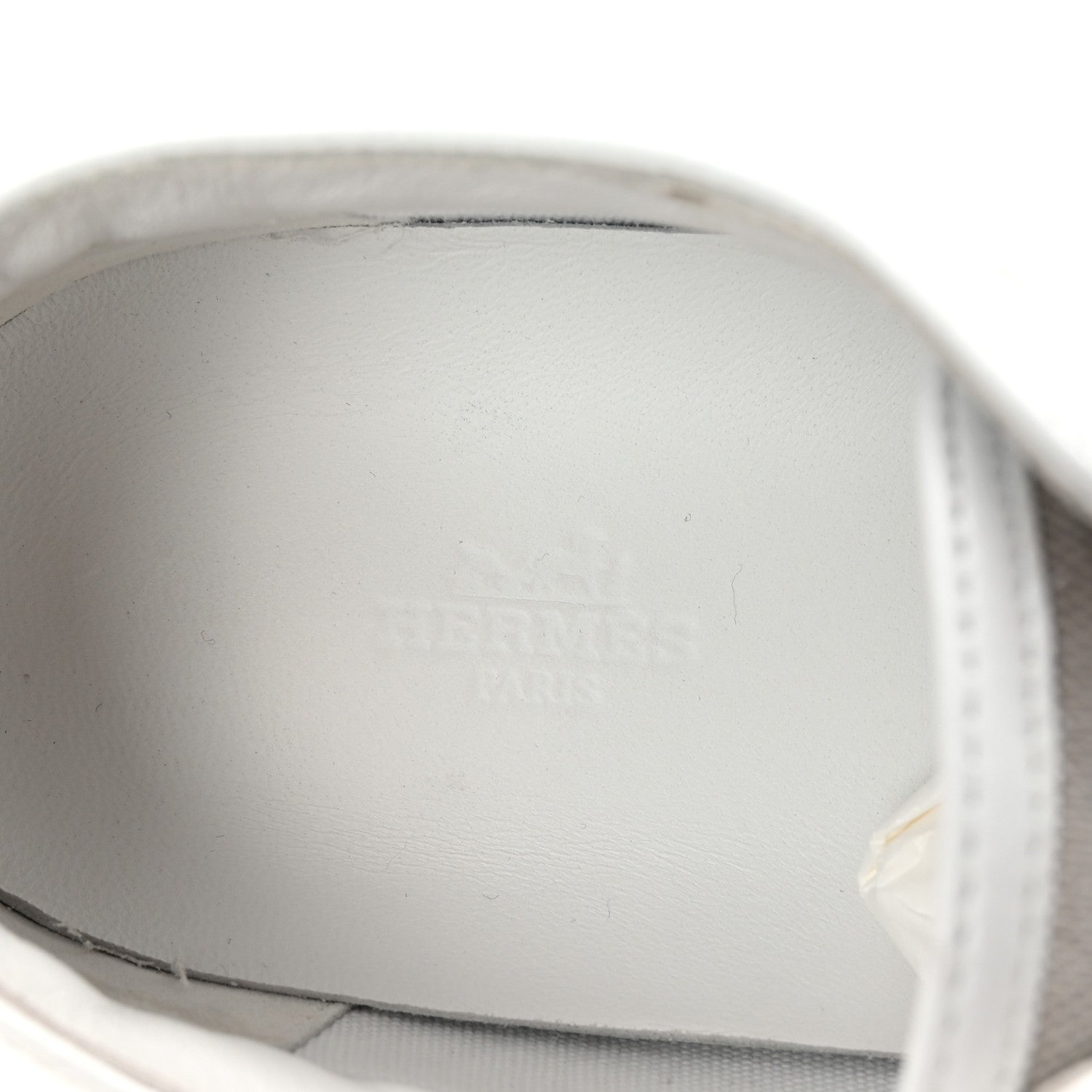 Hermes Canvas Calfskin Get Sneakers 40 Prunoir White 8 of 9