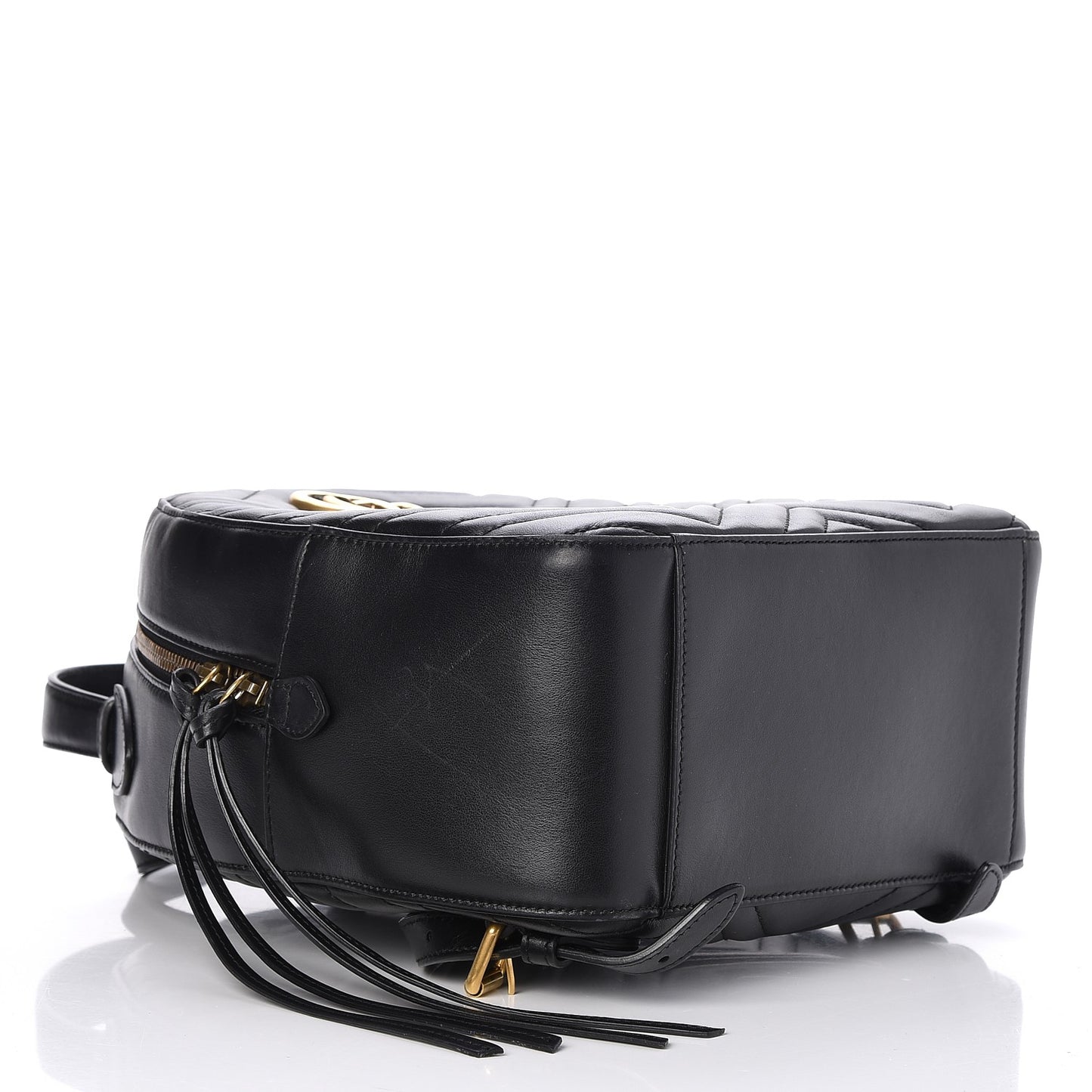 Calfskin Matelasse GG Marmont Backpack Black