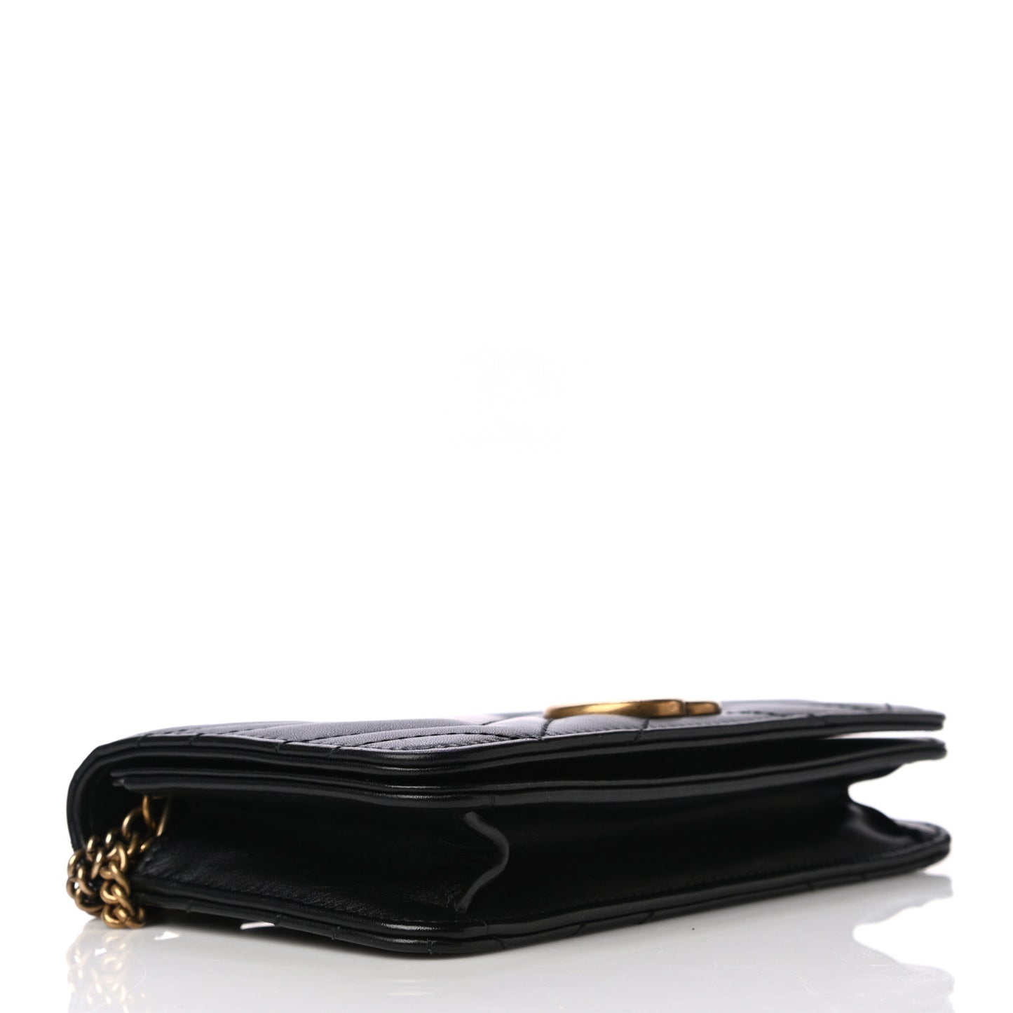 Calfskin Matelasse GG Marmont Mini Bag Black