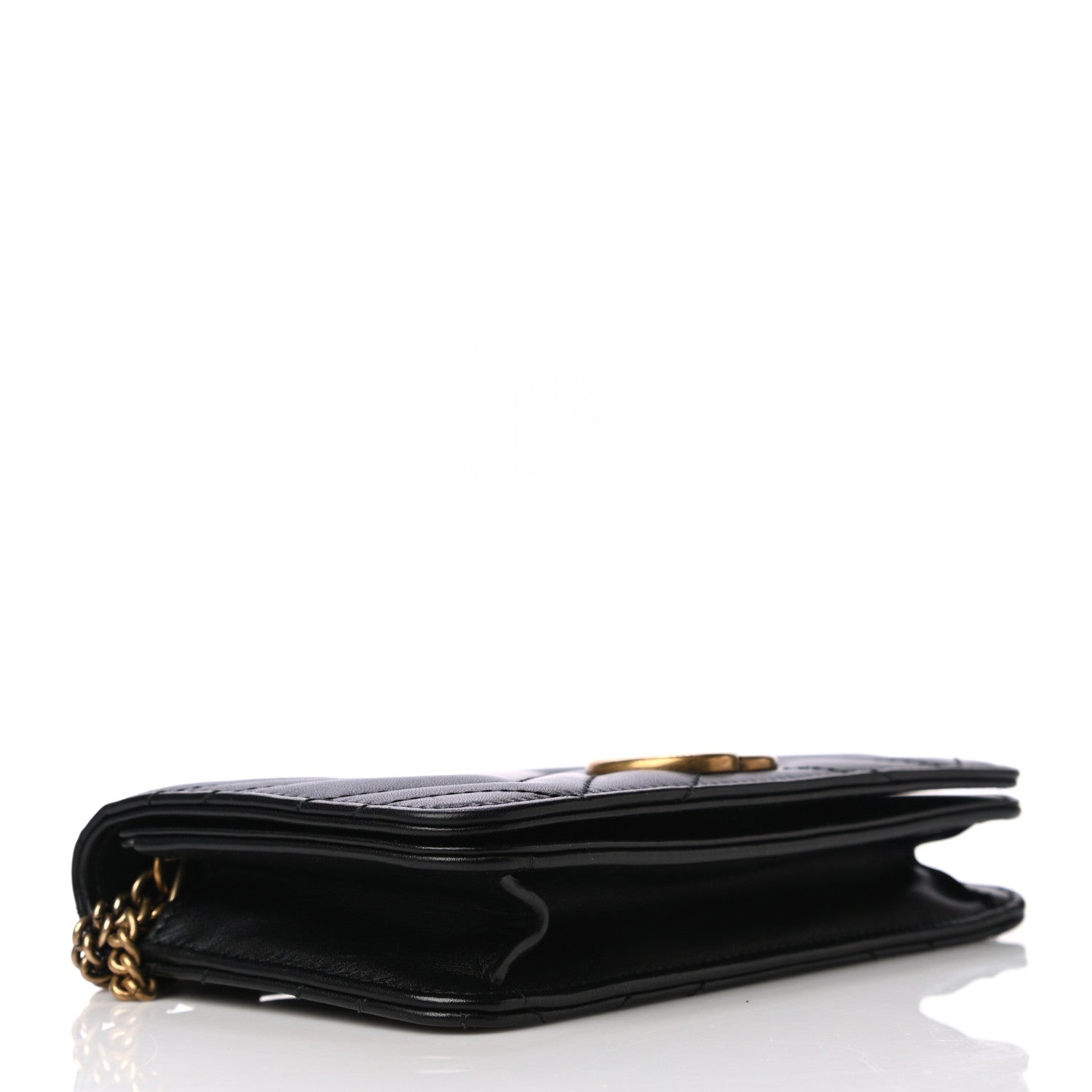 Gucci Calfskin Matelasse GG Marmont Mini Bag Black 4 of 16