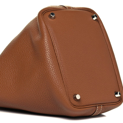 Hermes Taurillon Clemence Picotin Lock 18 PM Gold 9 of 9