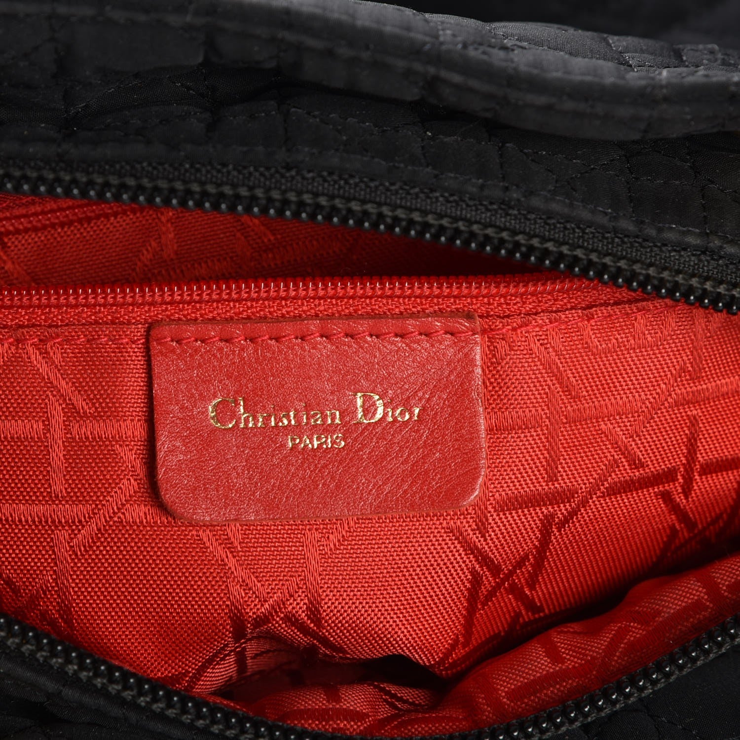 Christian Dior Nylon Cannage Medium Lady Dior Black 6 of 16