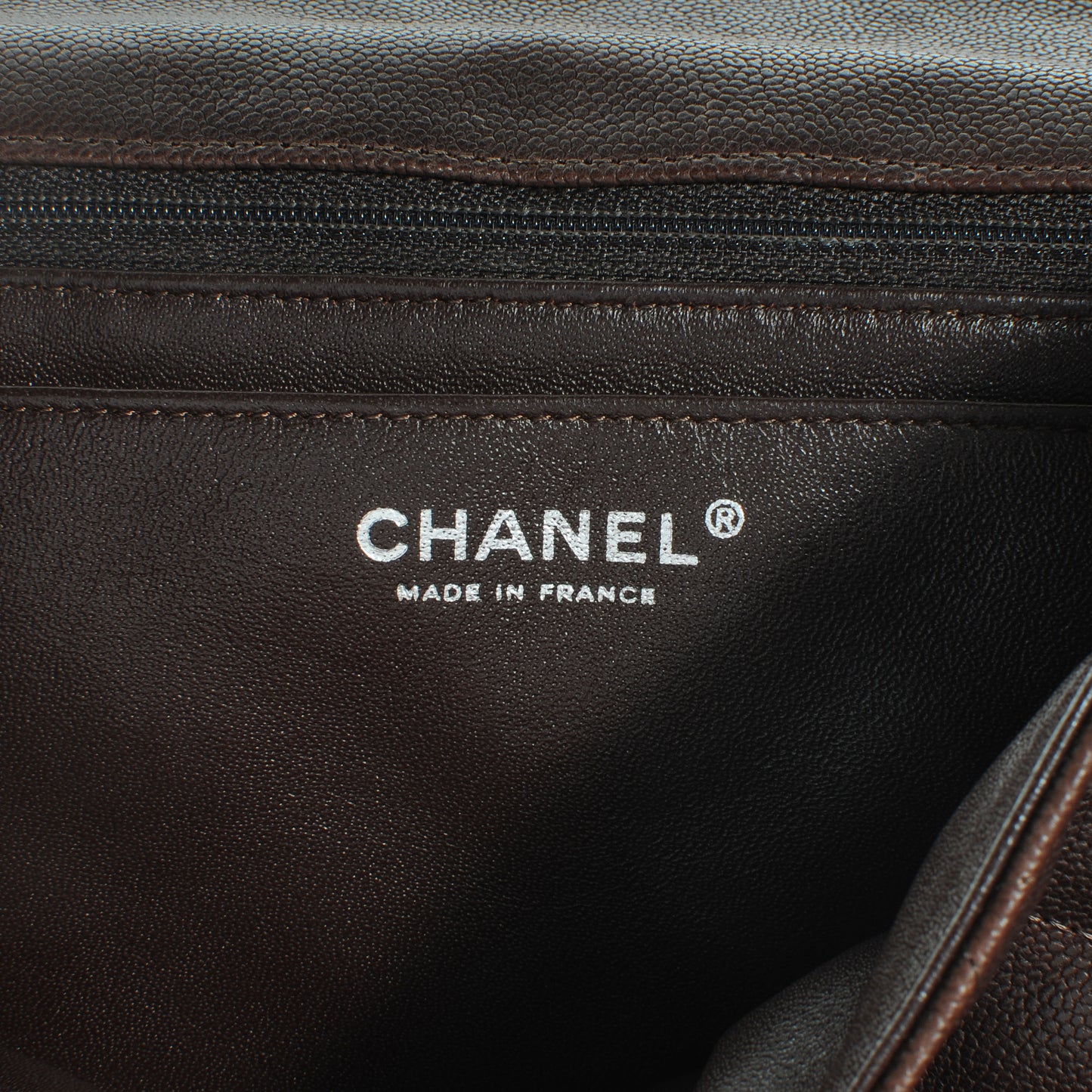 Washed Caviar 2.55 Reissue 227 Flap Dark Brown