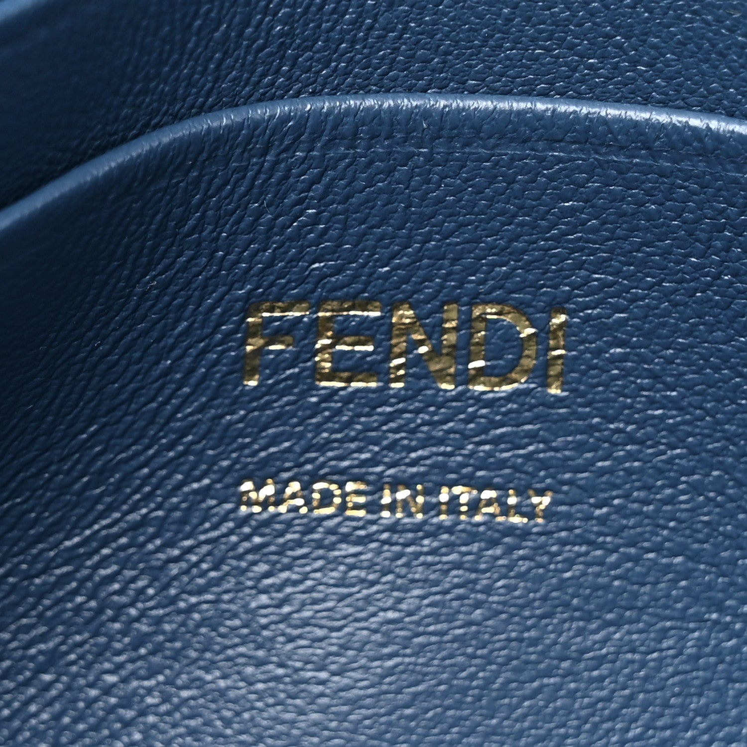 Fendi Lizard Mini Baguette Blue 6 of 10