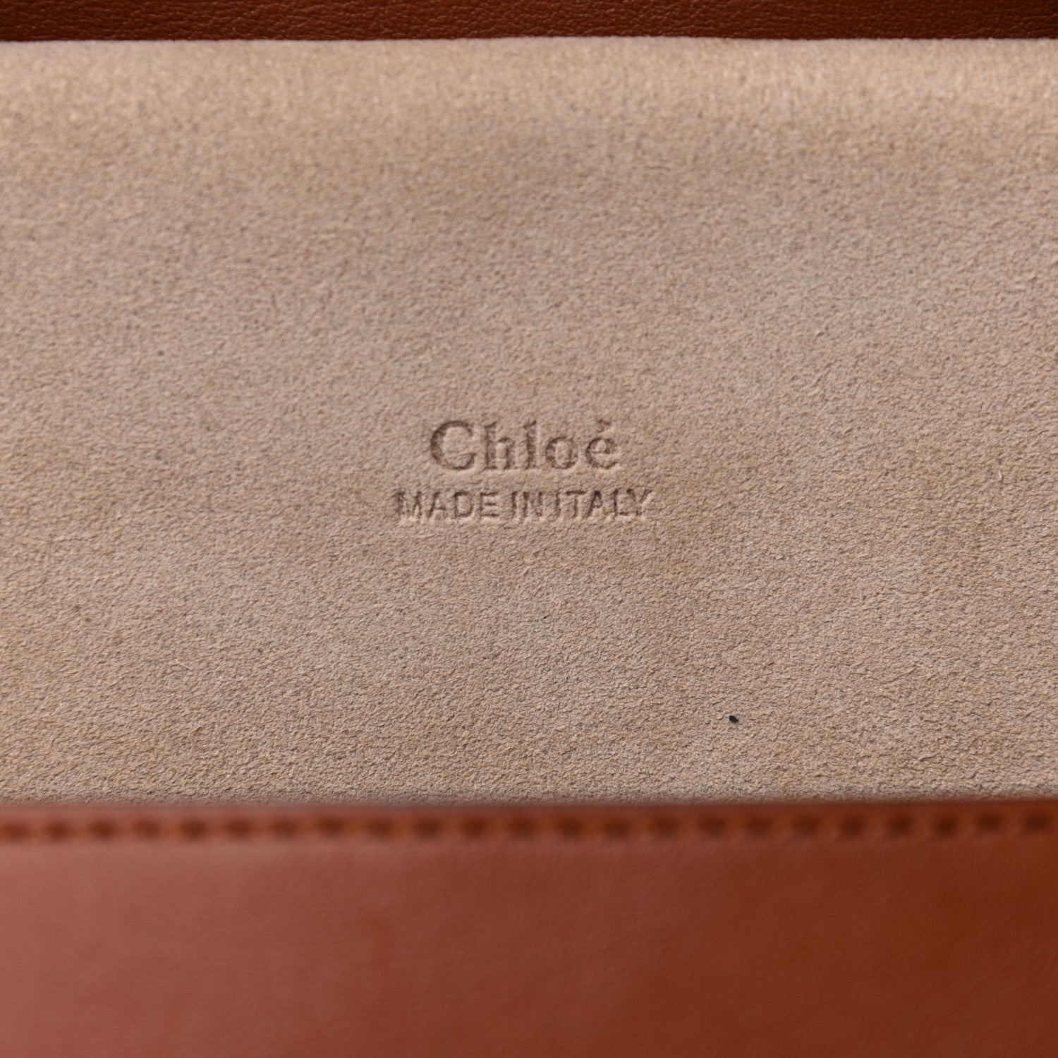 Chloe Suede Smooth Calfskin Kurtis Shoulder Bag Classic Tobacco 6 of 9