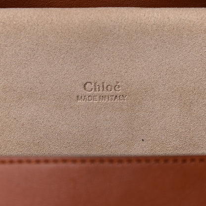 Chloe Suede Smooth Calfskin Kurtis Shoulder Bag Classic Tobacco 6 of 9