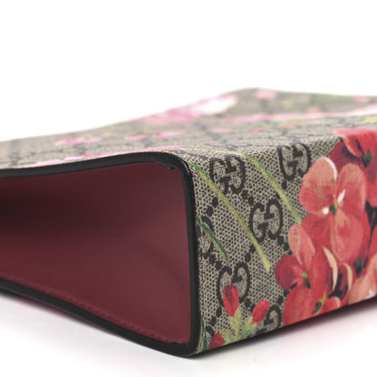Gucci GG Supreme Monogram Blooms Large Cosmetic Case Beige Multicolor Dry Rose 9 of 10