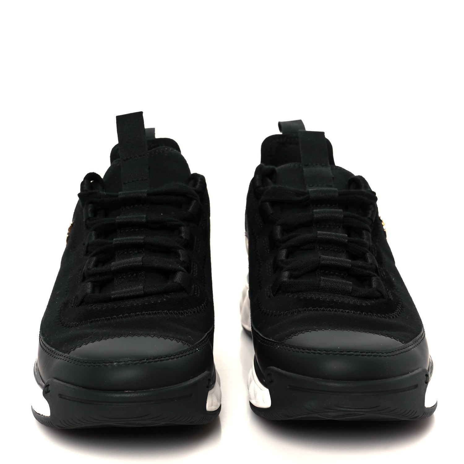 Chanel Velvet Calfskin Mixed Fibers CC Sneakers 36.5 Black 3 of 9