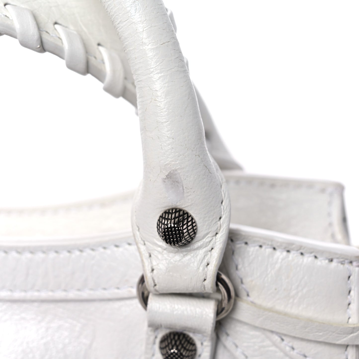 Agneau Arena Neo Cagole Handbag XS Optic White