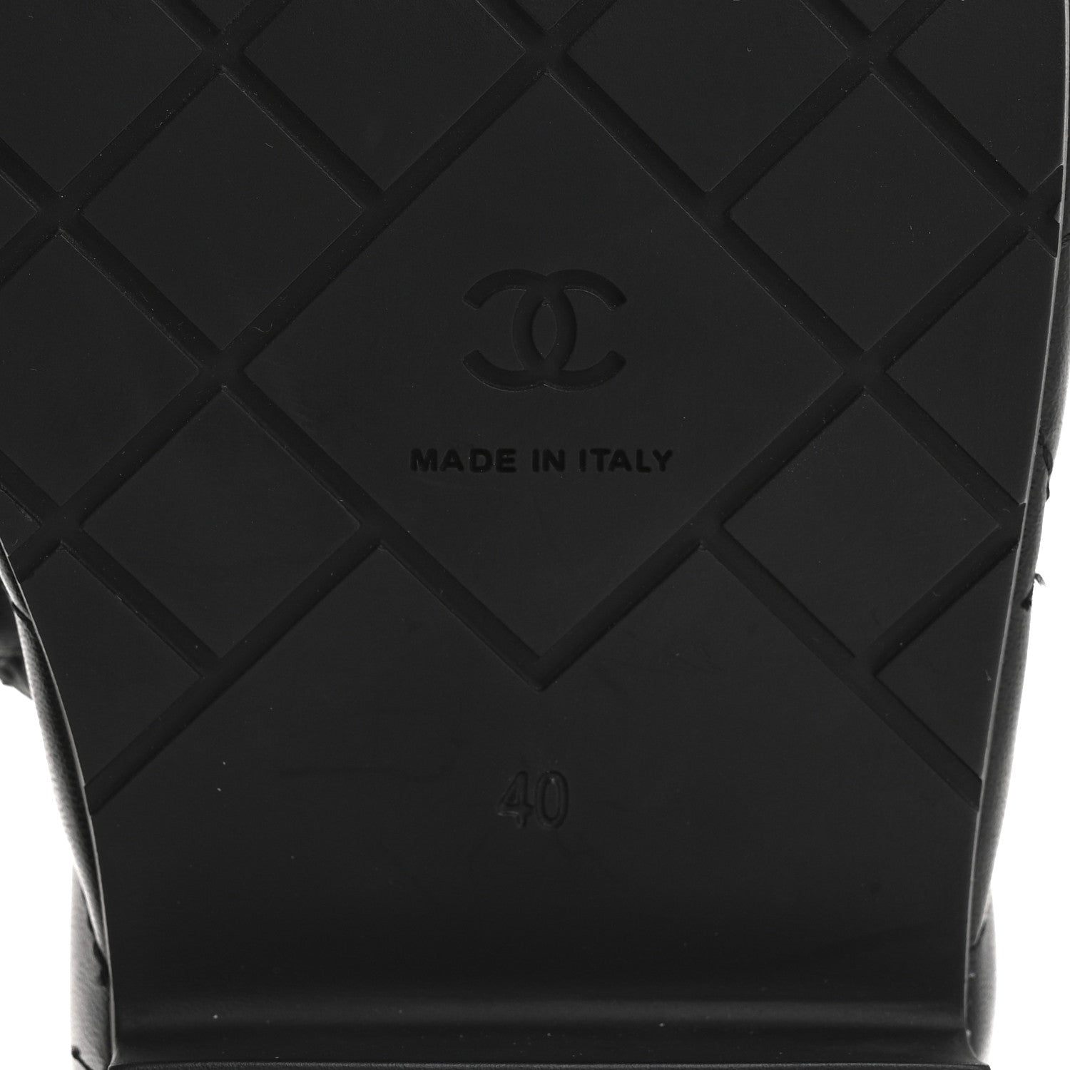 Chanel Lambskin Quilted CC Mules Wedge Sandals 40 Black 8 of 10