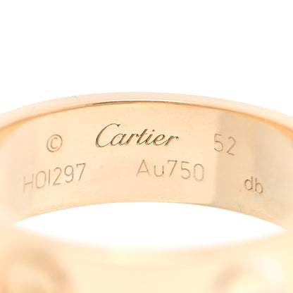 Cartier 18K Yellow Gold 5.5mm LOVE Ring 52 6 4 of 5