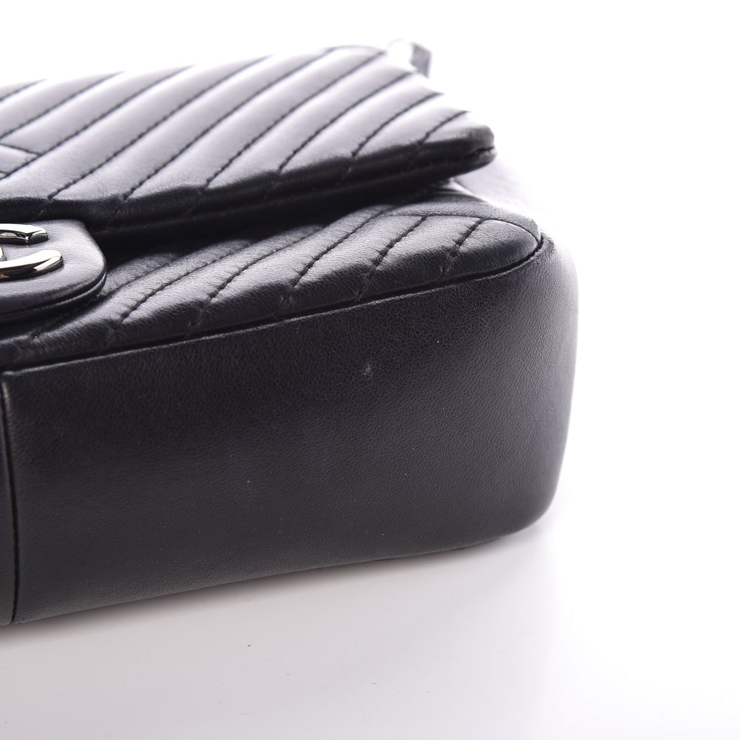 Lambskin Small CC Crossing Flap Black