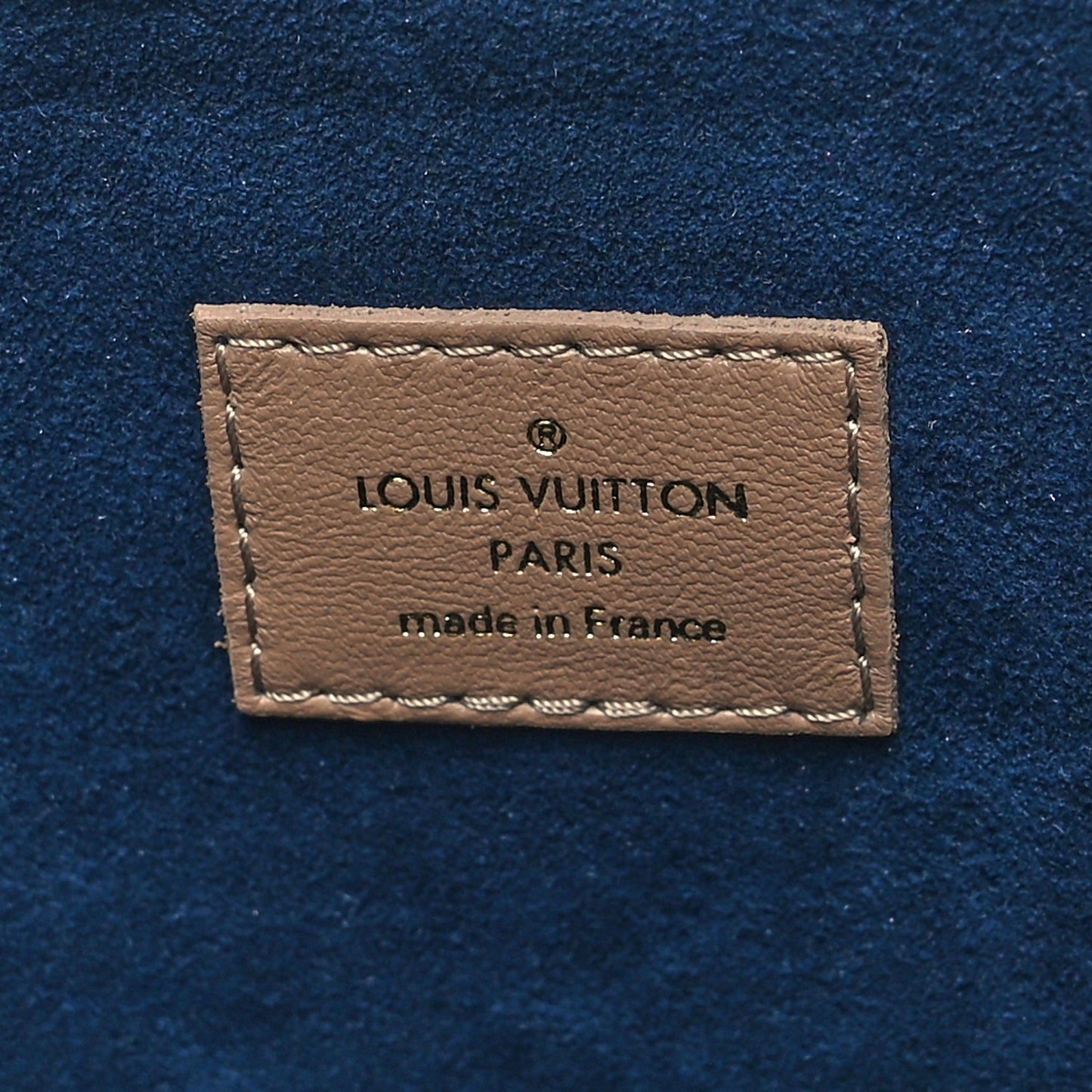 Lambskin Embossed Monogram Coussin PM Taupe