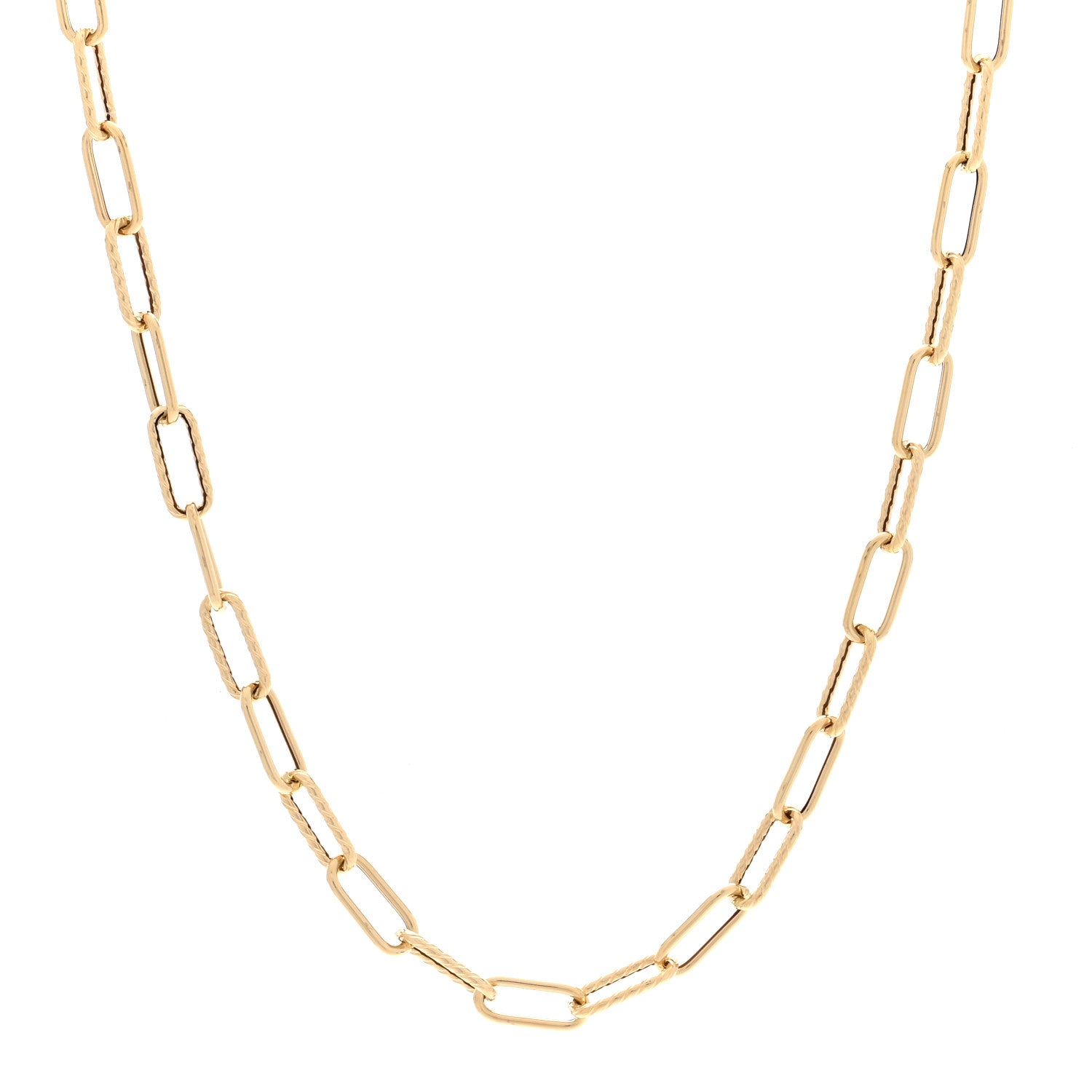David Yurman 18K Yellow Gold 4mm Madison Chain Necklace 16" 1 of 3