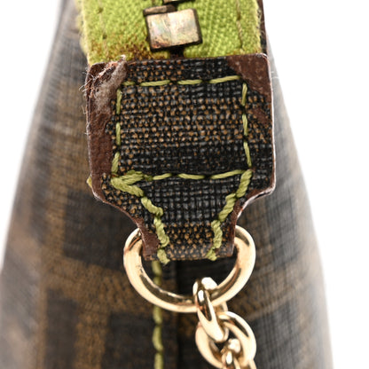 Fendi Zucca Spalmati Pochette Tobacco Wasabi 8 of 9