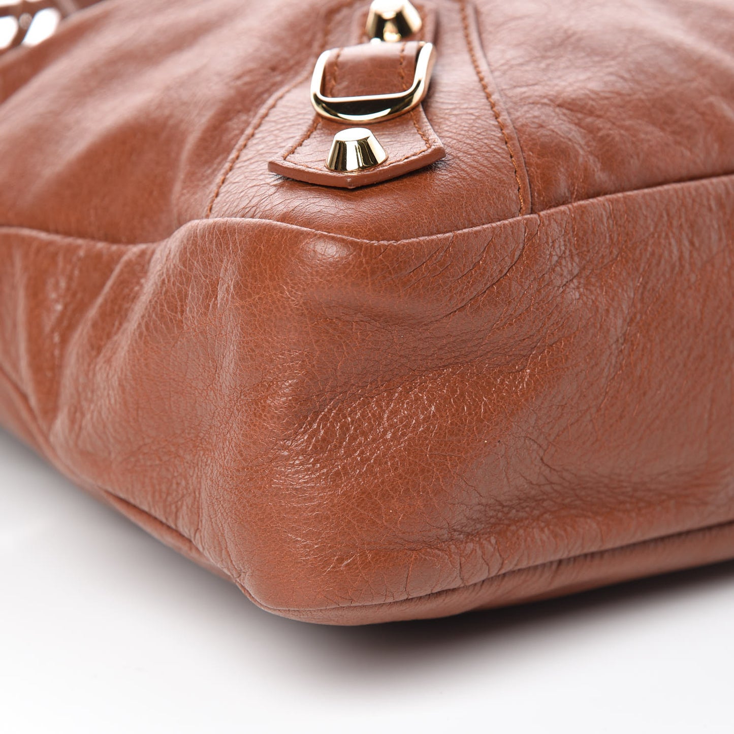 Agneau Classic Gold Hardware Town Marron Cognac
