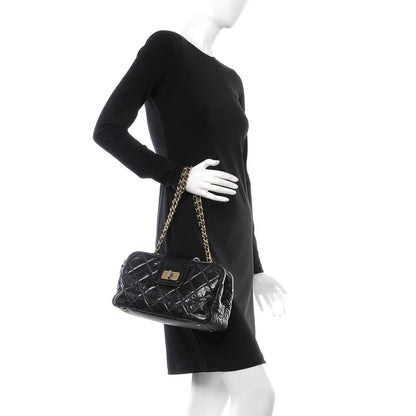 Chanel Glazed Calfskin Quilted Mademoiselle Tote Black 2 of 12