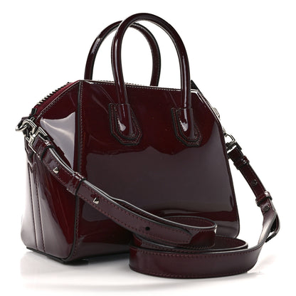 Givenchy Patent Calfskin Mini Antigona Burgundy 3 of 12