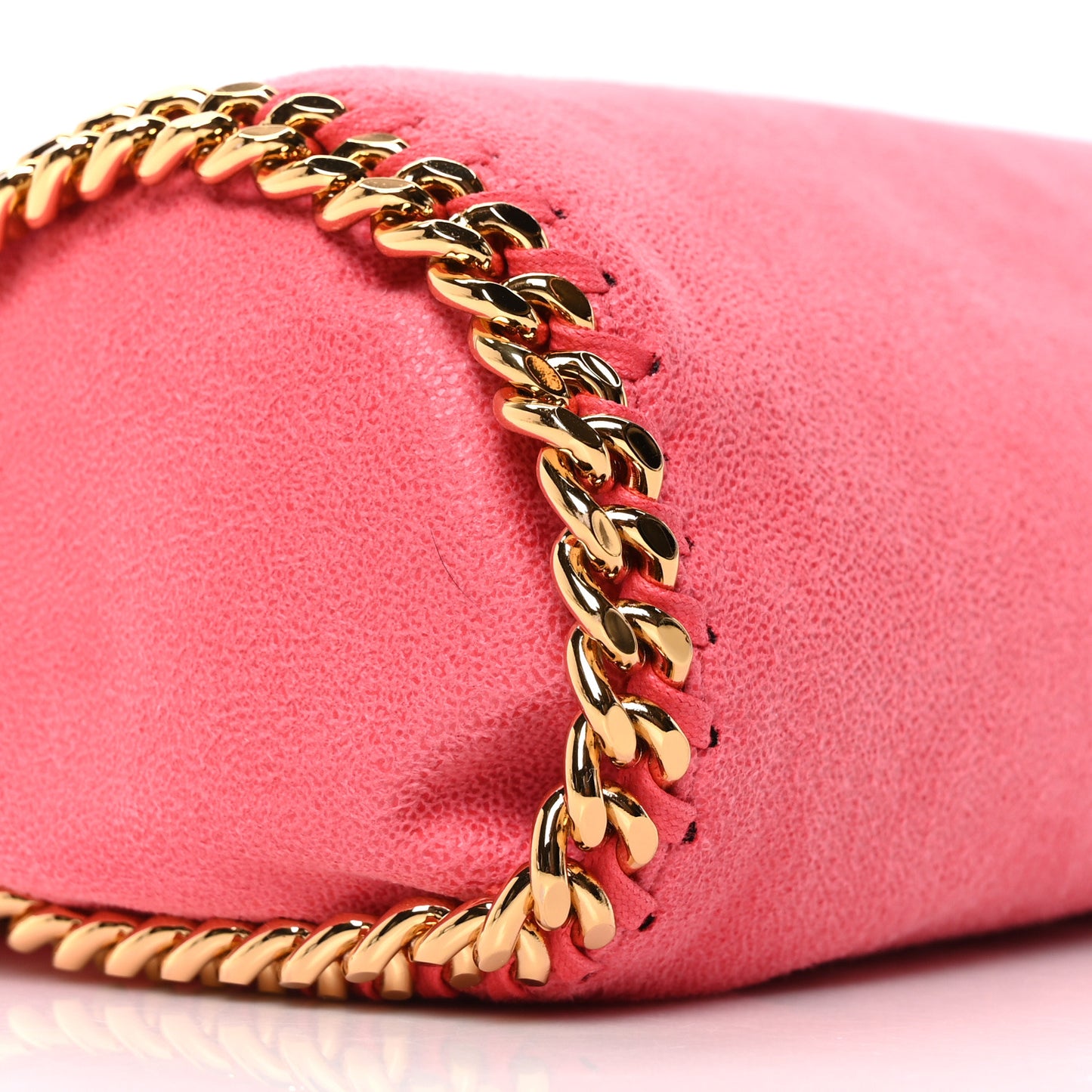 Shaggy Deer Mini Falabella Fold Over Tote Pink