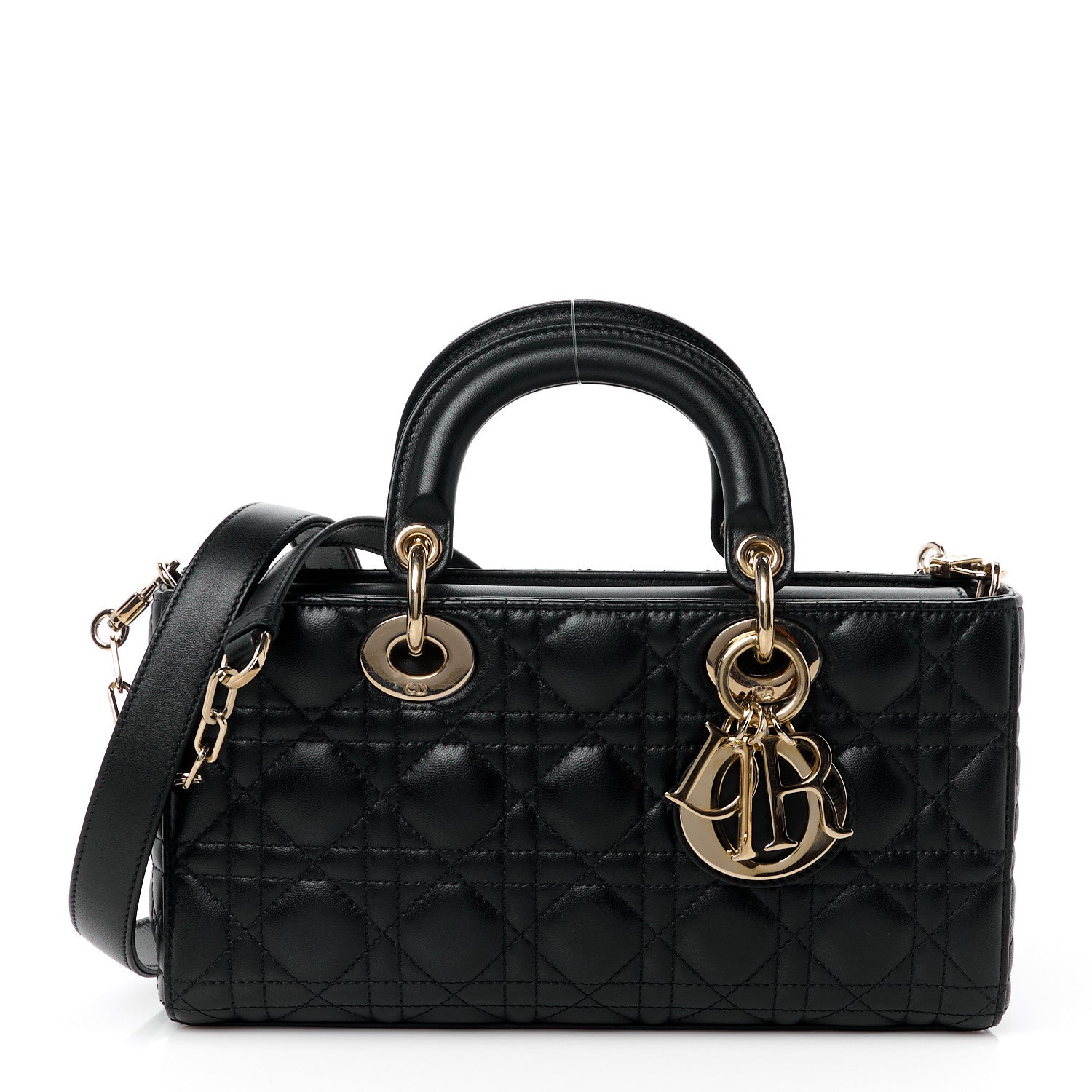 Christian Dior Lambskin Cannage Small Lady D-Joy Black 1 of 10