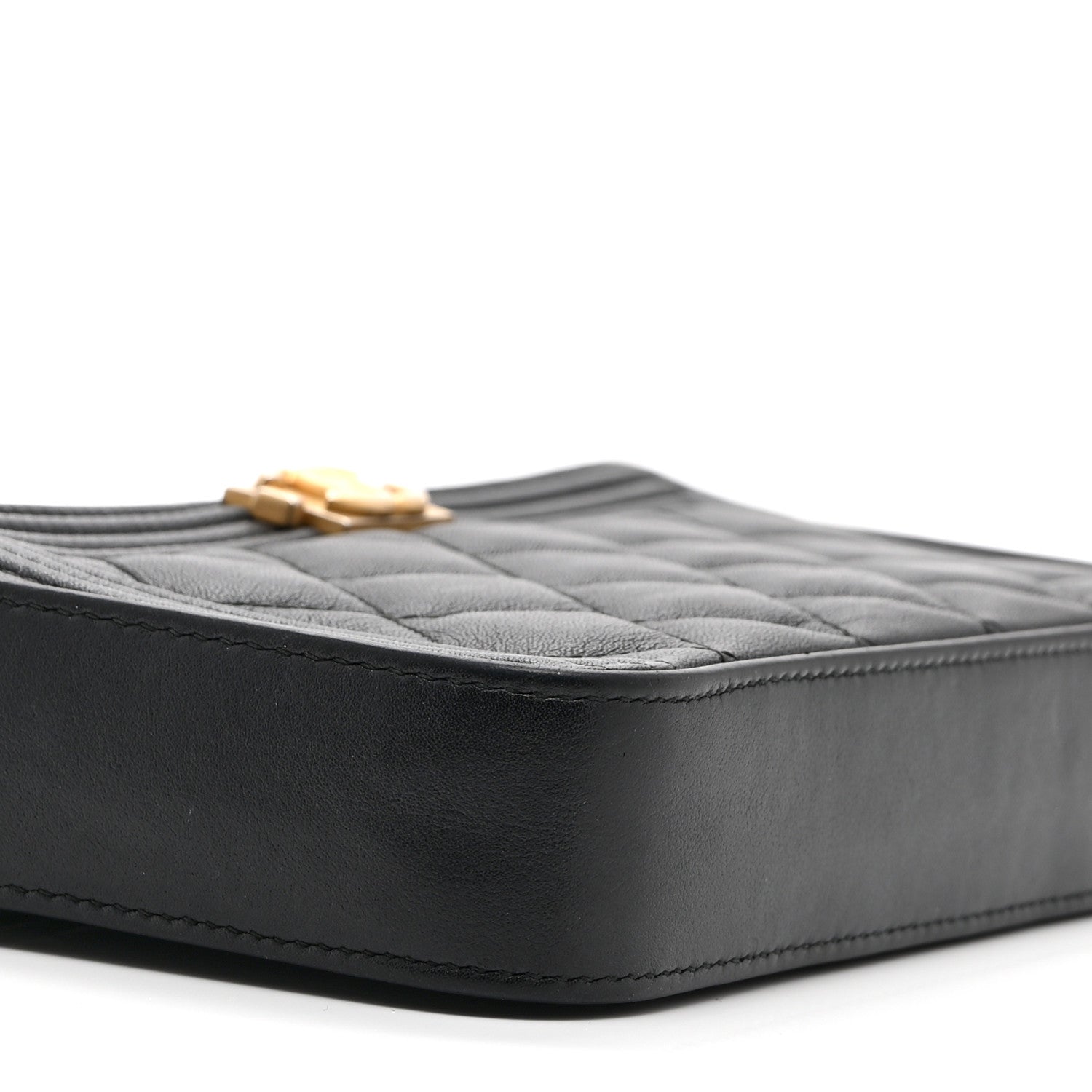 Chanel Calfskin Quilted Small Boy Clutch With Chain Black 10 of 12