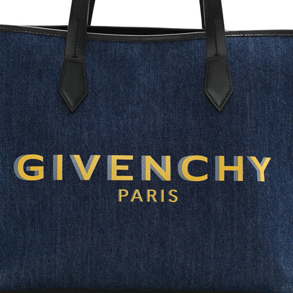 Givenchy Denim Medium Logo Bond Shopper Tote Blue 8 of 12