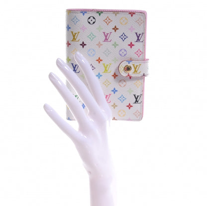 Louis Vuitton Monogram Multicolor Small Ring Agenda Cover White 2 of 8