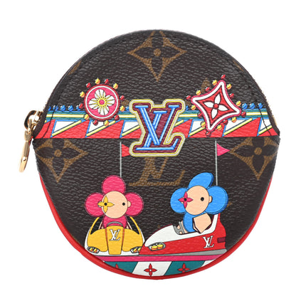 Louis Vuitton Monogram 2020 Christmas Animation Bumper Cars Round Coin Purse Coquelicot 1 of 4