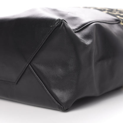 Celine Lambskin Jute Leopard Bi-Cabas Black 10 of 12