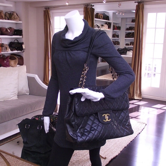 Chanel Vinyl XXL Jumbo Maxi Flap Bag 2 of 13