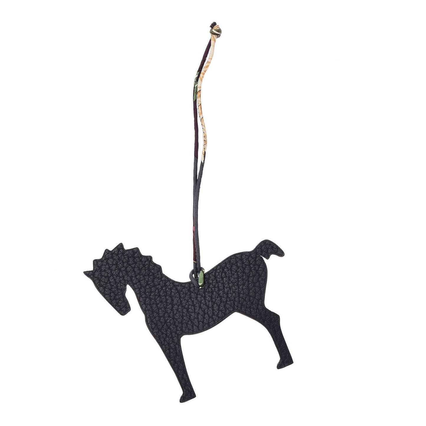Epsom Togo Petit H Bag Charm Horse GM Soufre Bleu Indigo