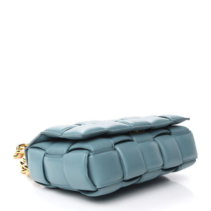 Bottega Veneta Lambskin Maxi Intreccio Padded Chain Cassette Crossbody Bag Mallard 4 of 10