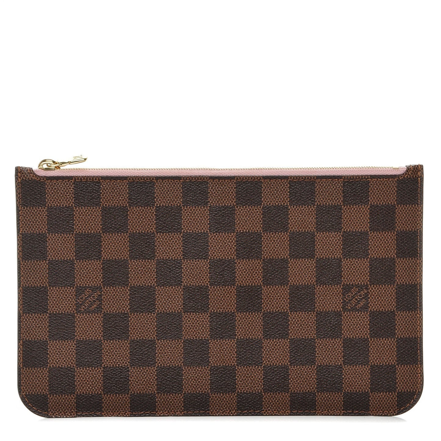 Damier Ebene Neverfull MM GM Pochette Rose Ballerine
