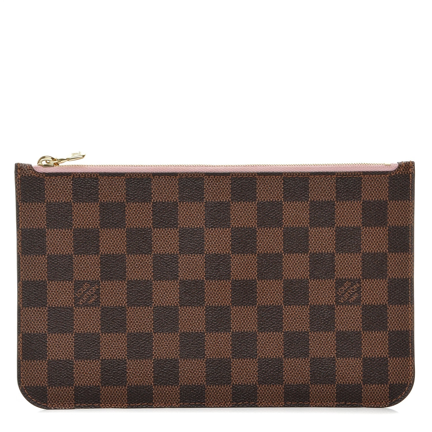 Louis Vuitton Damier Ebene Neverfull MM GM Pochette Rose Ballerine 1 of 6