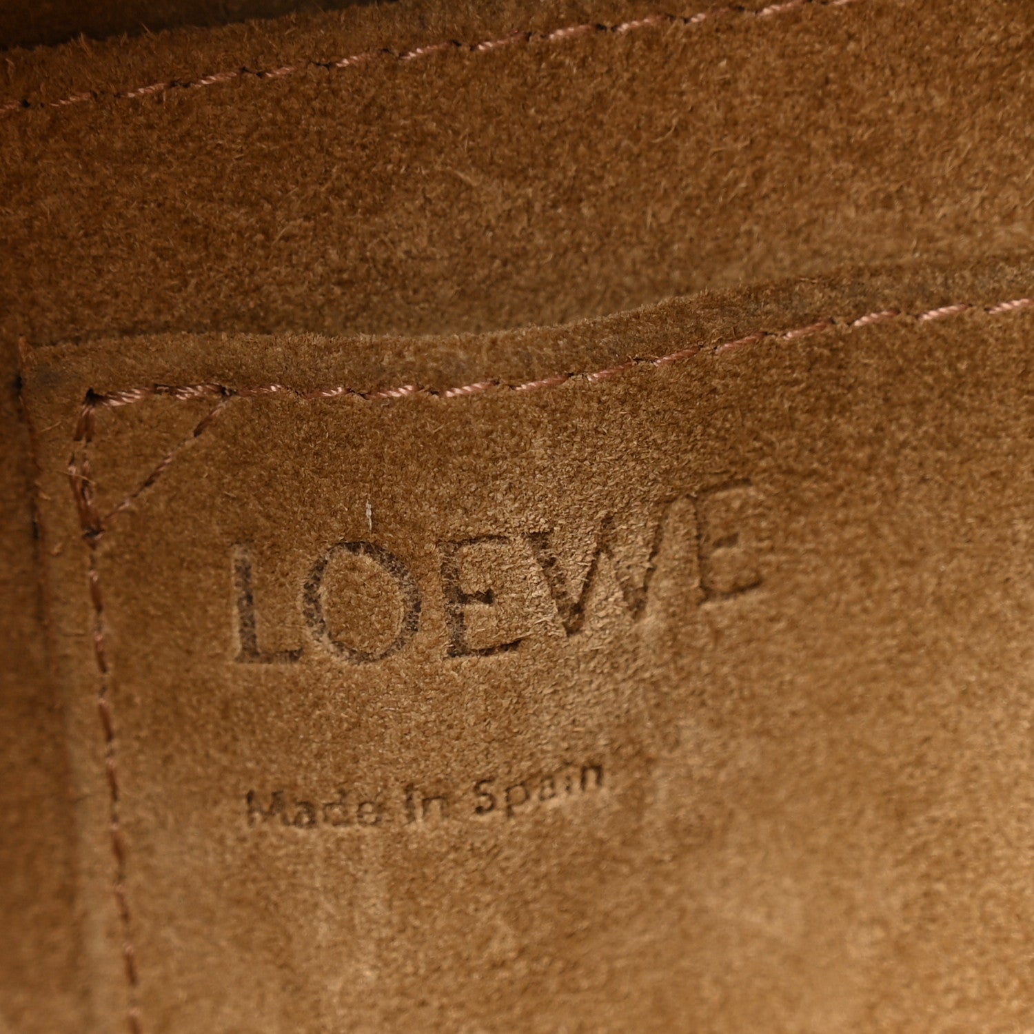 Loewe Calfskin Jacquard Small Gate Dual Bag Tan 6 of 11