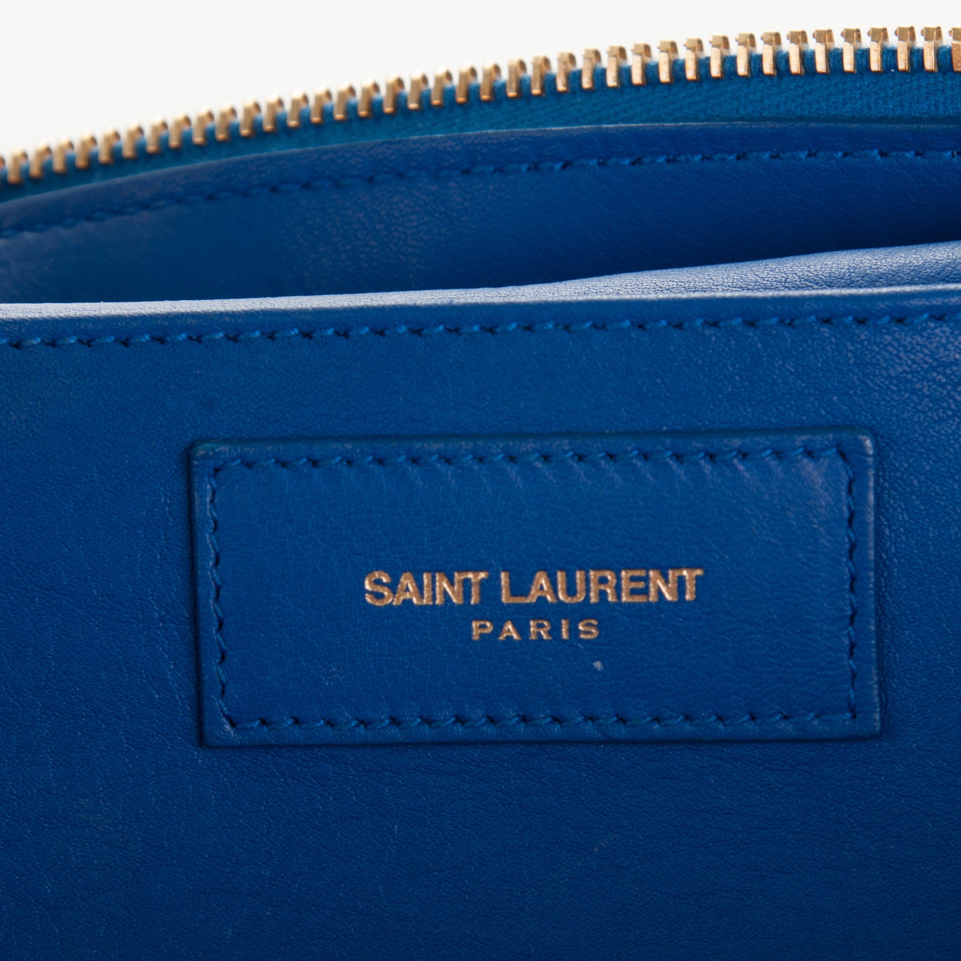 Saint Laurent Calfskin Small Classic Y Cabas Royal Blue 6 of 7