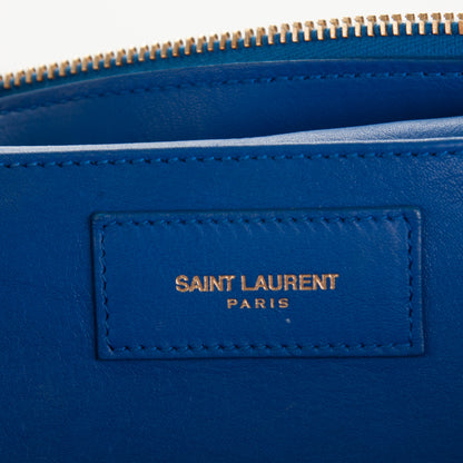 Saint Laurent Calfskin Small Classic Y Cabas Royal Blue 6 of 7