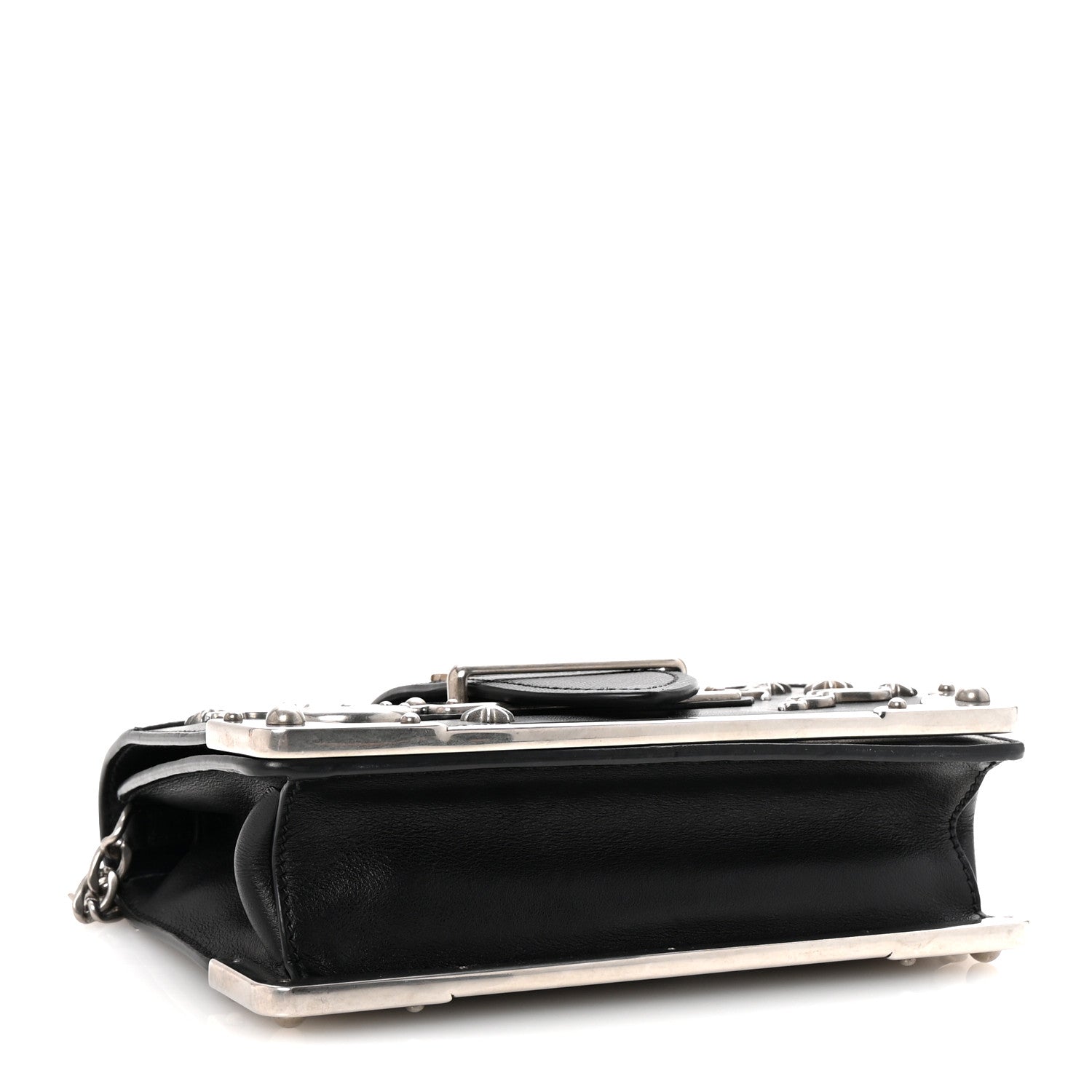 Prada City Calf Saffiano Cahier Astrology Bag Black 4 of 9
