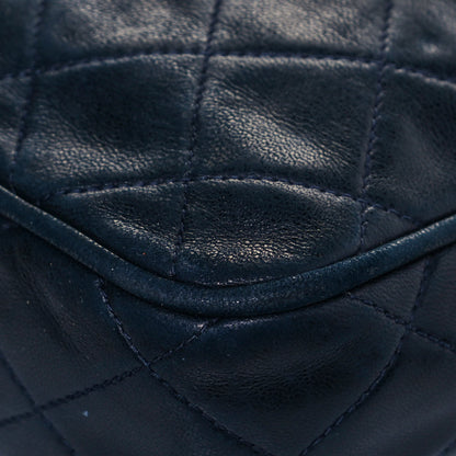 Chanel Lambskin Quilted CC Tassel Camera Case Navy 12 of 14
