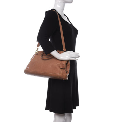 Prada Glace Calf Frame Satchel Cammeo 2 of 11