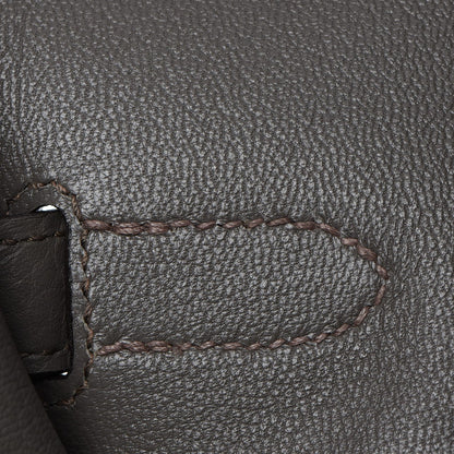Hermes Taurillon Clemence Birkin 35 Etain 18 of 29